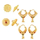 Gold Plated Designer Earrings Set for Women & Girls 