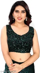 Lycra Sequence Saree for Women 