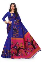 Art Silk Kalamkari Saree for Women 