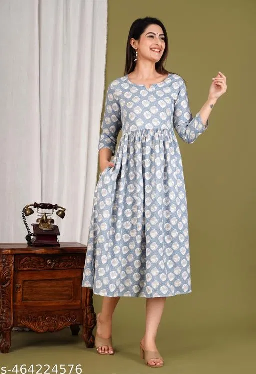 Rayon Kurti for Women, Grey (XXXL)