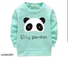 Hosiery Cotton Printed Clothing Set for Kids, Sea Green 