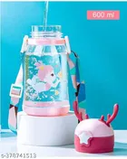 Plastic Vacuum Insulated Water Bottle for Kids (Maroon, 600 ml)
