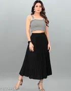 Crepe Skirts for Women 