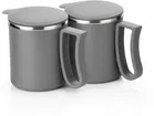 Stainless Steel Coffe Mug, Black , Pack of 2 