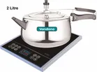 Vandana 2 L Contura Aluminium InnerLid Pressure Cooker Gas Stovetop Compatible with induction Base (Pack of 1)