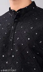 Embellished Rayon Kurta Set for Men 
