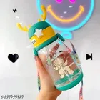 Plastic Sipper Water Bottle for Kids, Multicolor, 600 ml