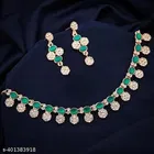 Alloy Necklace with Earrings for Women 