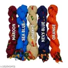 Cotton Blend Solid Dupatta for Women 