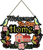 KC Arts Welcome Home Designer Birds Wall Hanging