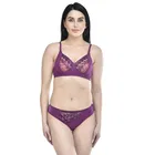 Polycotton Non-Padded Bra with Panty for Women 