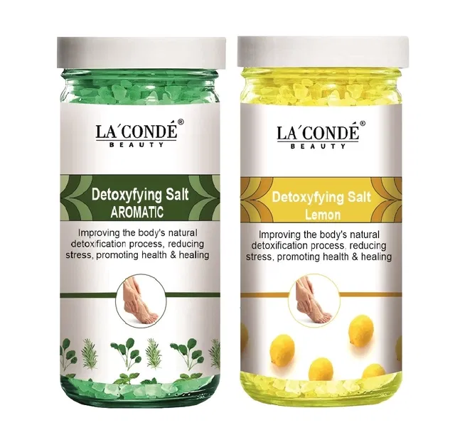 La'Conde Aromatic & Lemon Detoxifying Bath Salt Crystal (200 g, Set of 2)