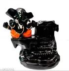 Lord Ganesha Water Fountain with 10 Smoke Backflow 