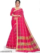 Kota Doria Cotton Saree for Women 