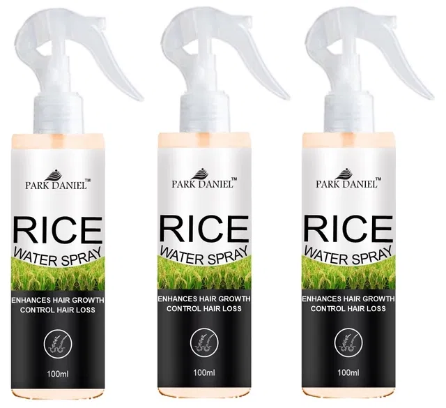Park Daniel Rice Water Hair Spray (100 ml, Pack of 3)