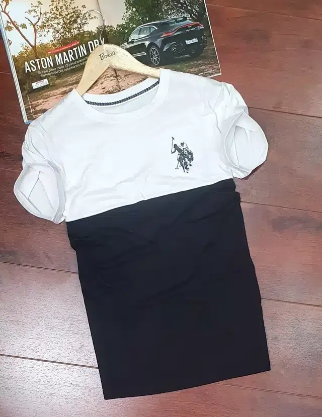 Half Sleeves Casual T-shirt for Men (Black, XL)