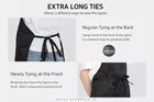 Krishna E  Waterproof Aprons  with Pocket Pack of 1 Black