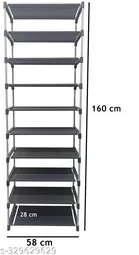 Metal 9 Layer Collapsible Multipurpose Rack 