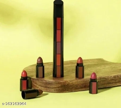 5 in 1 Mini Lipsticks for Women (Multicolor)