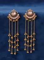 Samridhi Golden Kashmiri Earrings