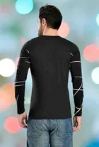 Full Sleeves Printed Men T-Shirt 
