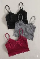 Cotton Solid Padded Bras for Women, Multicolour, Pack of 3 