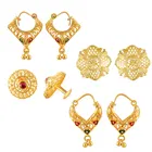 Gold Plated Designer Earrings Set for Women & Girls 
