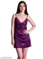 Satin Nightdress Set for Women 