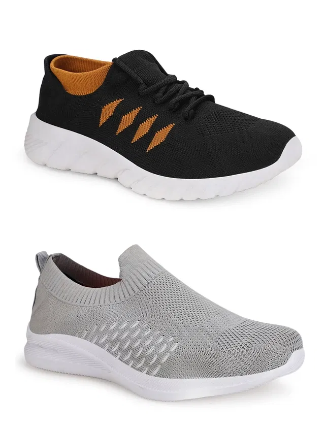 Casual Shoes for Men (Multicolor, 8) (Set of 2)