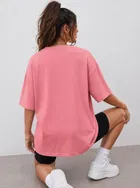 Oversized Cotton Blend T-shirts for Women 