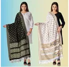 Silk Blend Embellished Dupatta for Women & Girls 