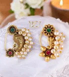 Alloy Nath Nosepins for Women (Multicolor, Pack of 2)