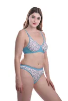 Pibu वीमेन कॉटन ब्रा पैंटी सेट 