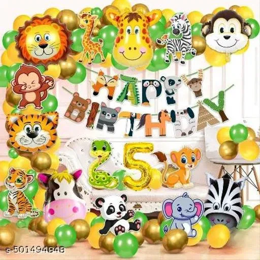 30 Pcs 5th Birthday Decoration kit, Multicolour, Set of 1