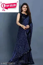 Lycra Sequence Saree for Women 