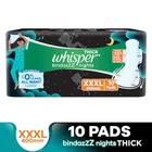 Whisper Bindazzz Nights Sanitary Pads (XXXL) - (Pack Of 10)