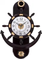 Khatu Crafts Pendulum Cherry Analog Wall Clock (Plastic, 25x25 cm)