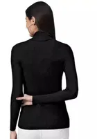 Wool Blend High Neck Sweater for Women 