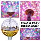 Golden Crystal LED Lamp | Color Changing | Dual Disco Light | Pack of 1