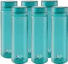 CELLO H2O Round Unbreakable Plastic Water Bottle 1 Liter (Green, Pack of 6)