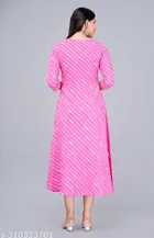 Rayon Kurti for Women, Pink 