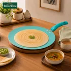 TerraHome Non-Stick-Aluminum Concave Roti Tawa 25cm, Green