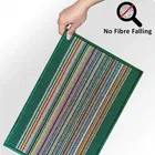 Status Polypropylene Door Mat with Anti Slip Backing 38x58cm Green