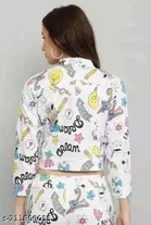 Full Sleeves Printed Jacket for Women & Girls 