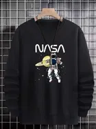 Fleece Printed Sweatshirt for Men 