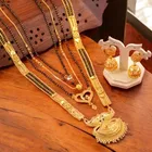 Alloy 4 Pcs Mangalsutra Set with Earrings for Women 