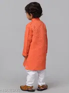 Cotton Blend Kurta with Pyjama for Boys 