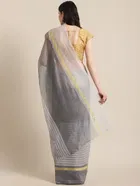 Polycotton Dyed/ Washed Saree for Women 
