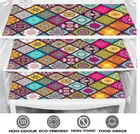 PVC Fridge Top Cover with 6 Utility Pockets & Handle Cover with 3 Pcs Shelf Mats 