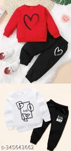 Hosiery Cotton Full Sleeves T-Shirt with Pant Clothing Set for Kids 